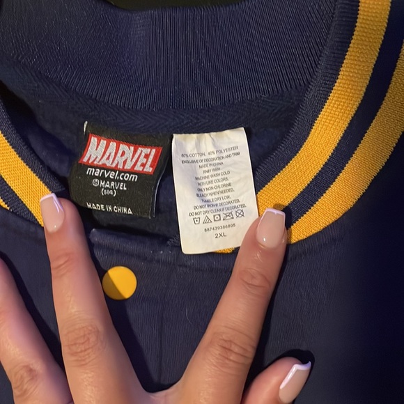 Marvel cotton letterman jacket - Picture 4 of 5